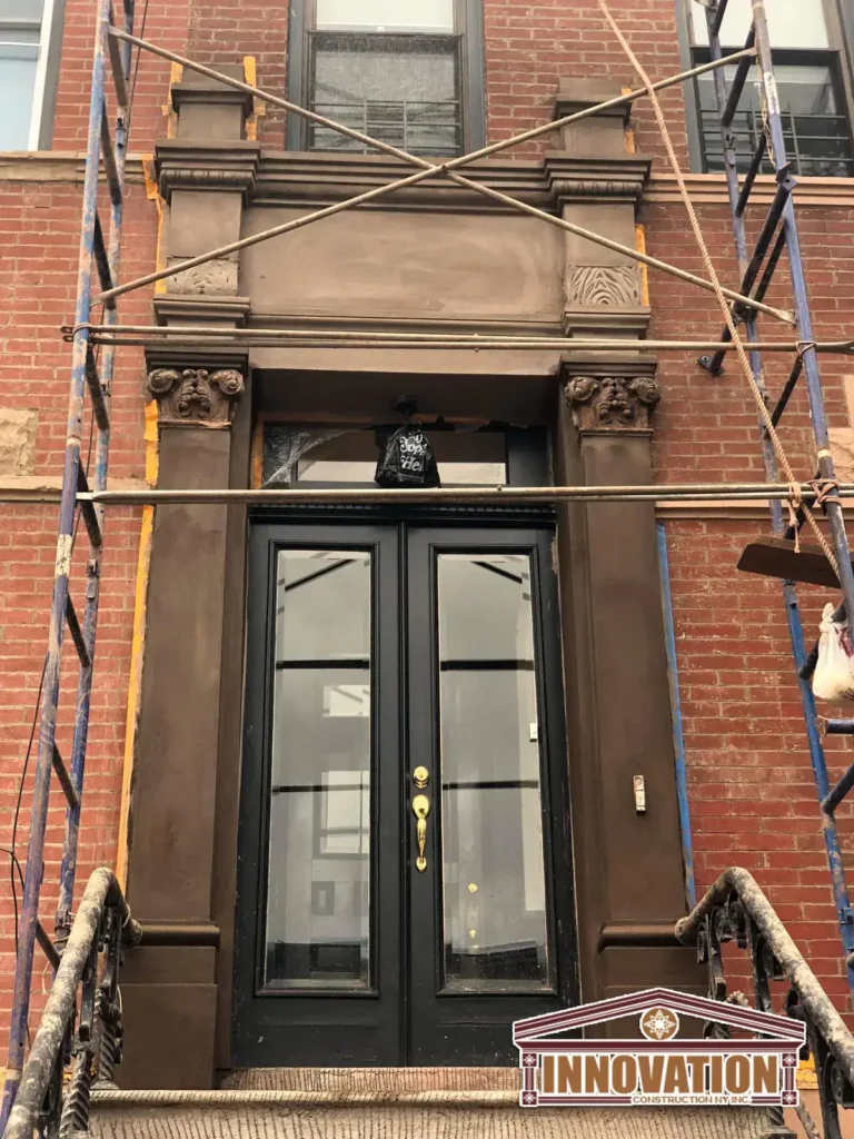 Structural repairs during Bedford Stuyvesant renovation