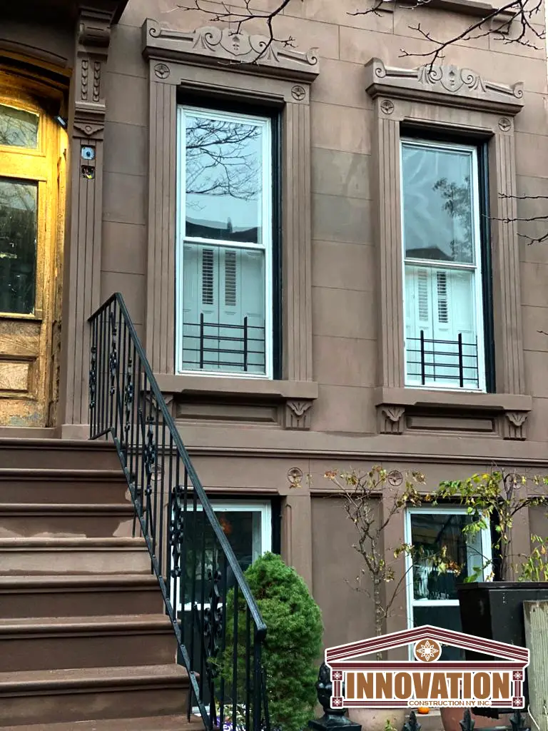 brownstone contractor, brownstone restoration, brickwork, waterproofing, roofing,