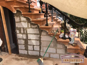 Brownstone restoration work in Bedford Stuyvesant Brooklyn