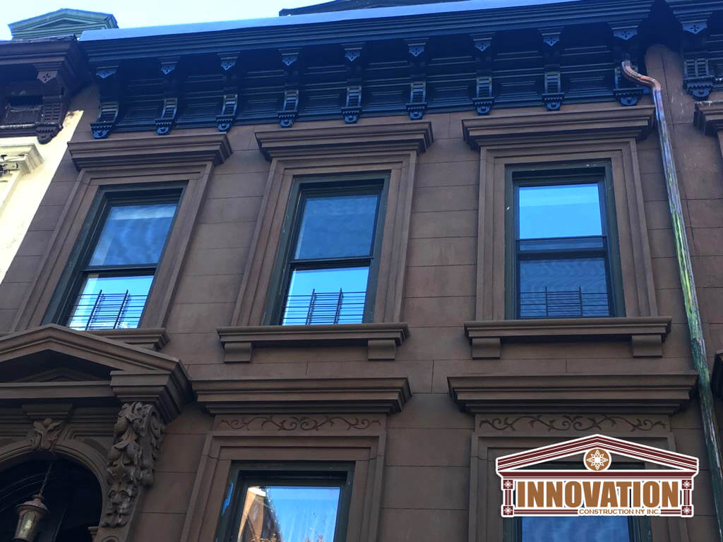 brownstone contractor, brownstone restoration, brickwork, waterproofing, roofing,