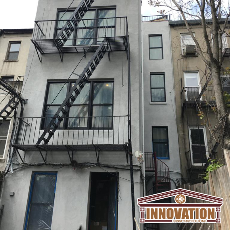 Cobble Hill Brooklyn general exterior masonry work on residential building