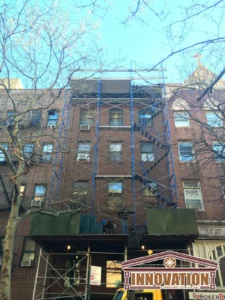 East Village Manhattan brownstone facade restoration