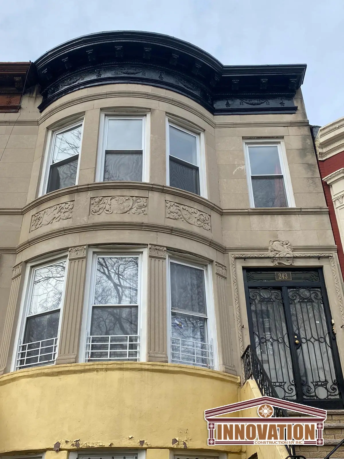 brownstone contractor, brownstone restoration, brickwork, waterproofing, roofing,