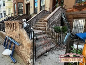 866 Park Place Brooklyn brownstone stoop restoration