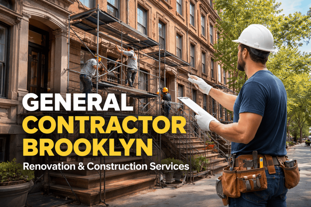 General Contractor Brooklyn working on brownstone renovation project in Brooklyn NY