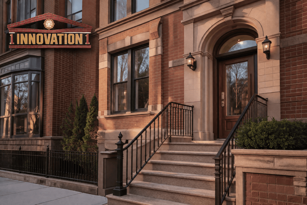 Residential masonry contractors restoring a Brooklyn brownstone with expert brick, stone, and masonry craftsmanship in Brooklyn and Manhattan, NY.